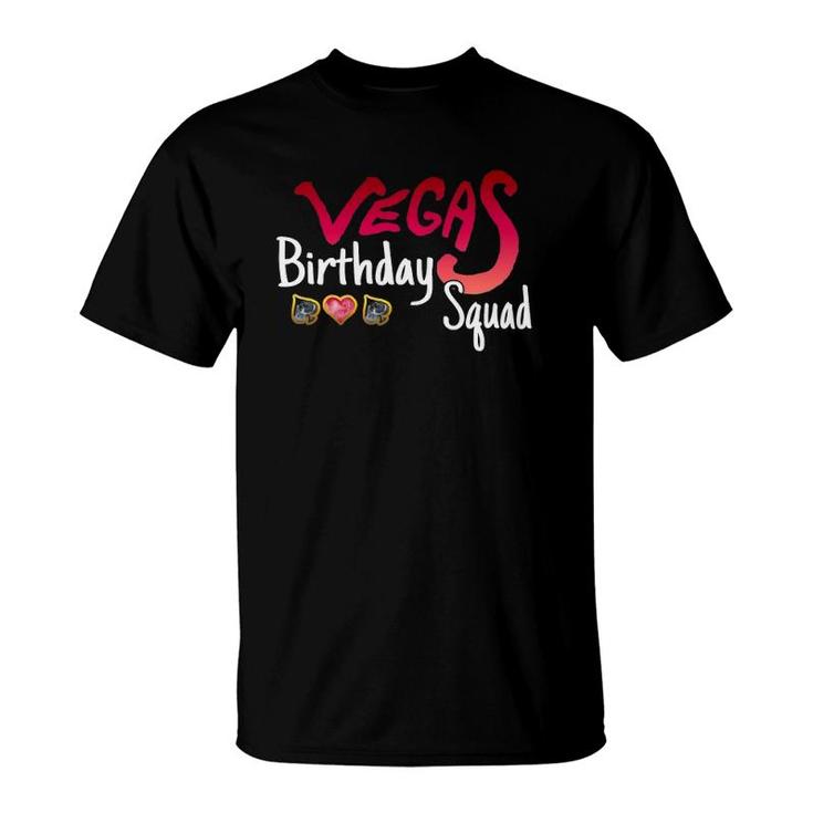 Vegas Birthday Squad Cute Funny Party T-Shirt