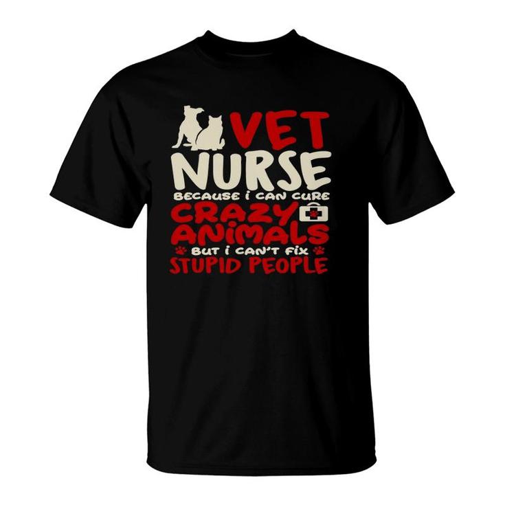 Vet Nurse Funny Nursing Careers Cute Pet Animal Nurse Gifts T-Shirt