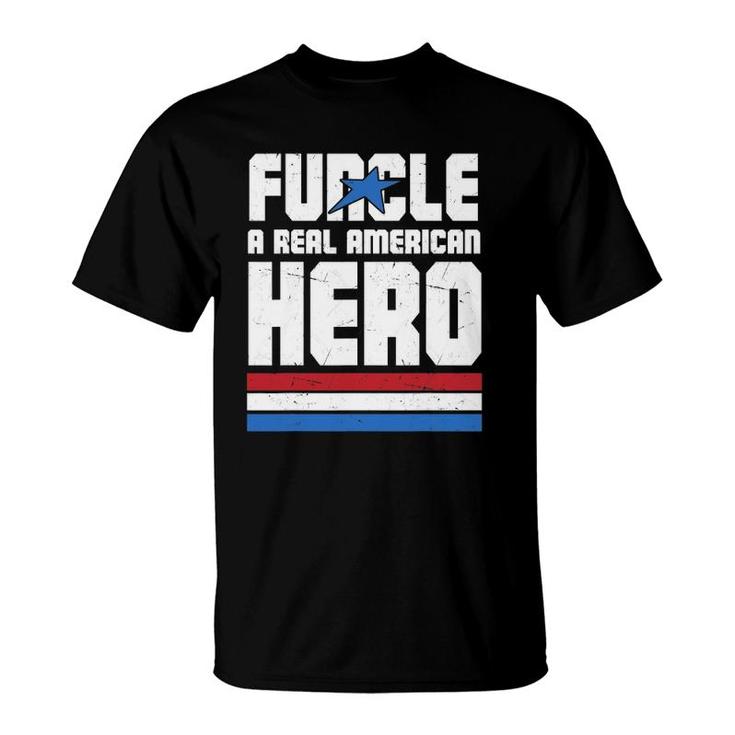 Veteran 365 Funcle Real American Hero Tee Father's Day Uncle T-Shirt