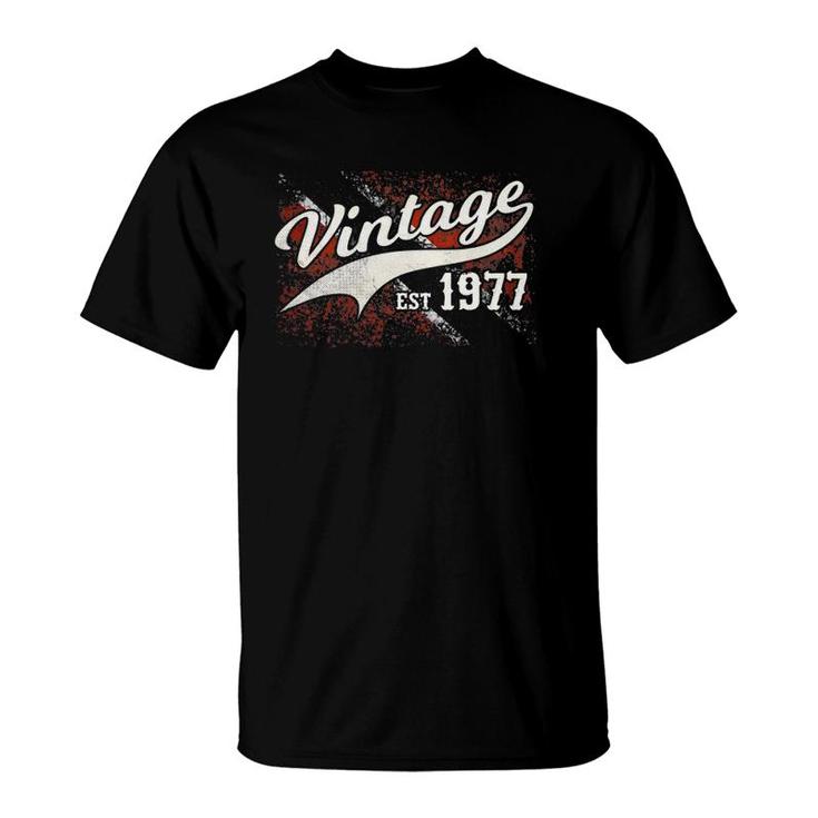 Vintage 1977 Ts Trinidad & Tobago Flag B-Day Gift T-Shirt