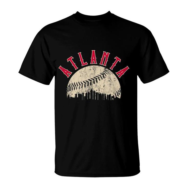 Vintage Atlanta Baseball Skyline Apparel T-Shirt