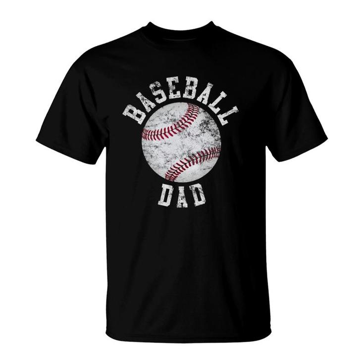 Vintage Baseball Dad Baseball Ball T-Shirt
