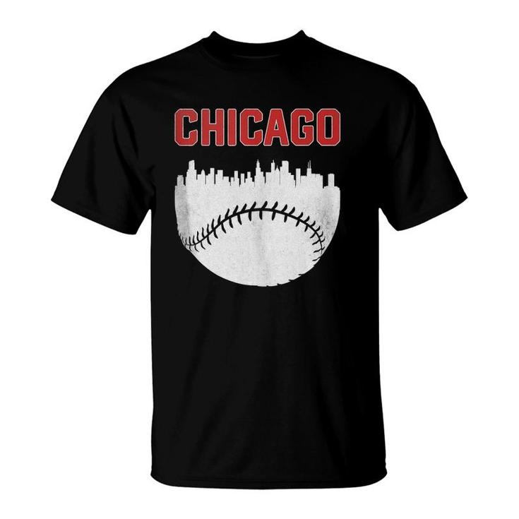 Vintage Chicago Skyline Retro Baseball City Tank Top T-Shirt