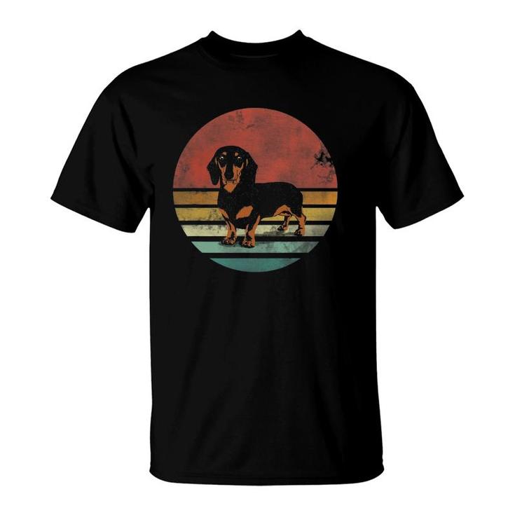 Vintage Dachshund Dog For Dog Lover Mom And Dad T-Shirt