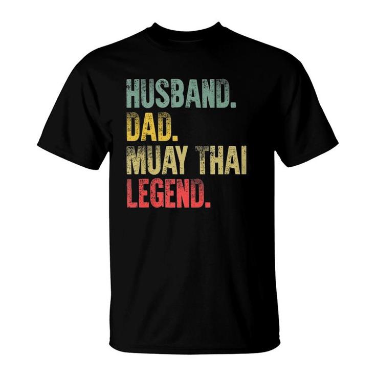 Vintage Gift Husband Dad Muay Thai Legend Retro T-Shirt