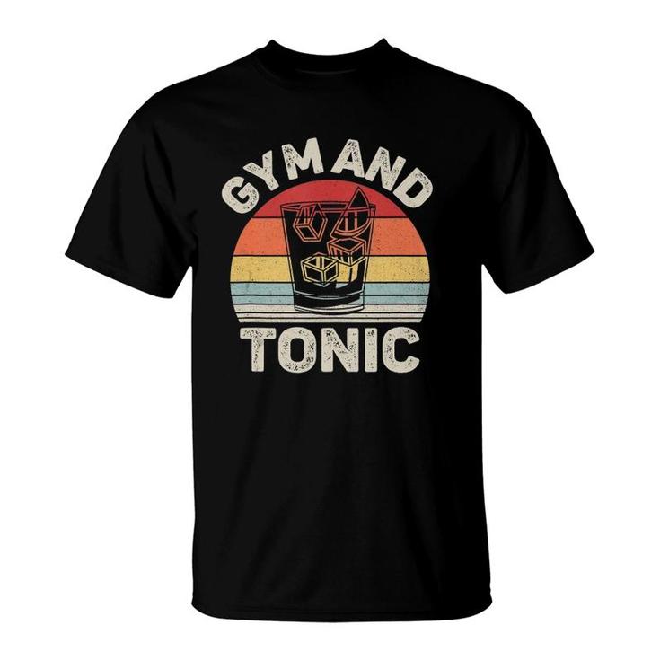 Vintage Retro Gym Gin And Tonic  Gin Lover Gift  T-Shirt