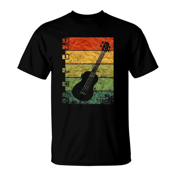 Vintage Ukulele Hawaiian Musician Uke Guitar Island T-Shirt