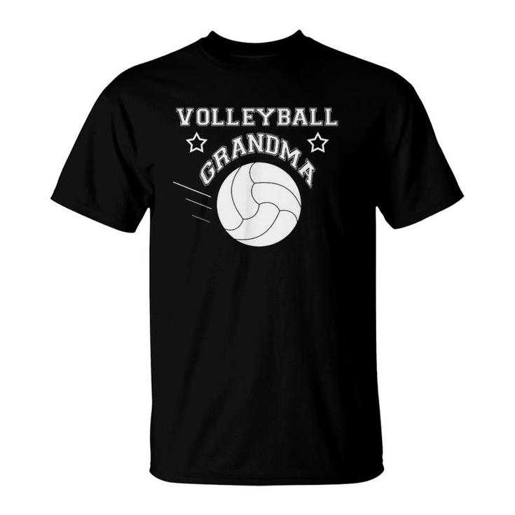 Volleyball Grandma Support Best Grandma Ever T-Shirt