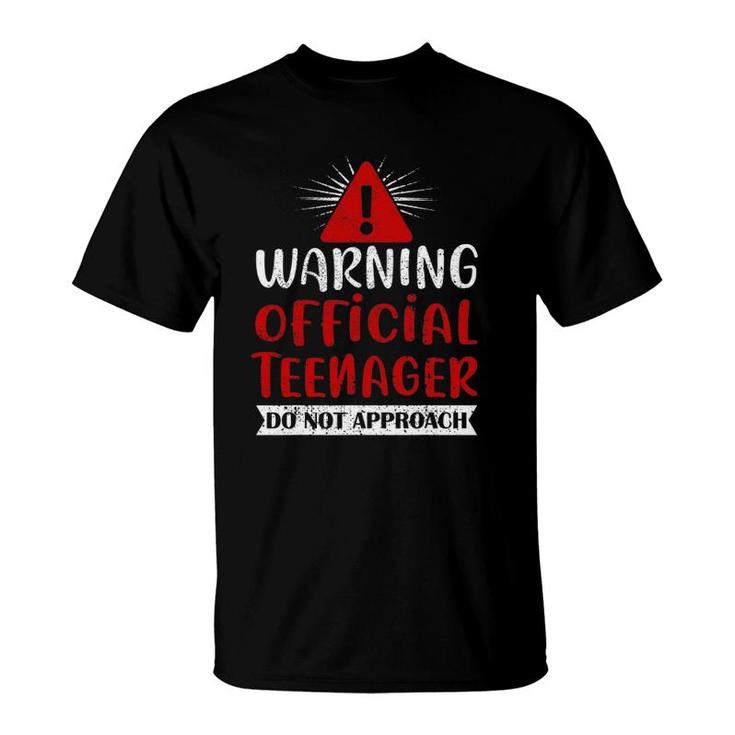 Warning Official Teenager 13Th Birthday Level 13 Unlocked T-Shirt