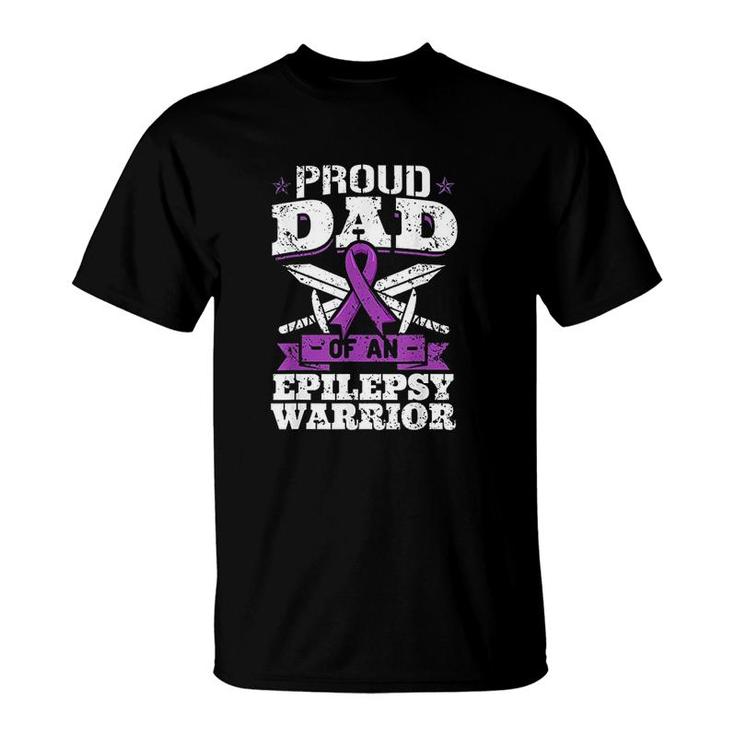Warrior Dad Proud Awareness Month Gift T-Shirt