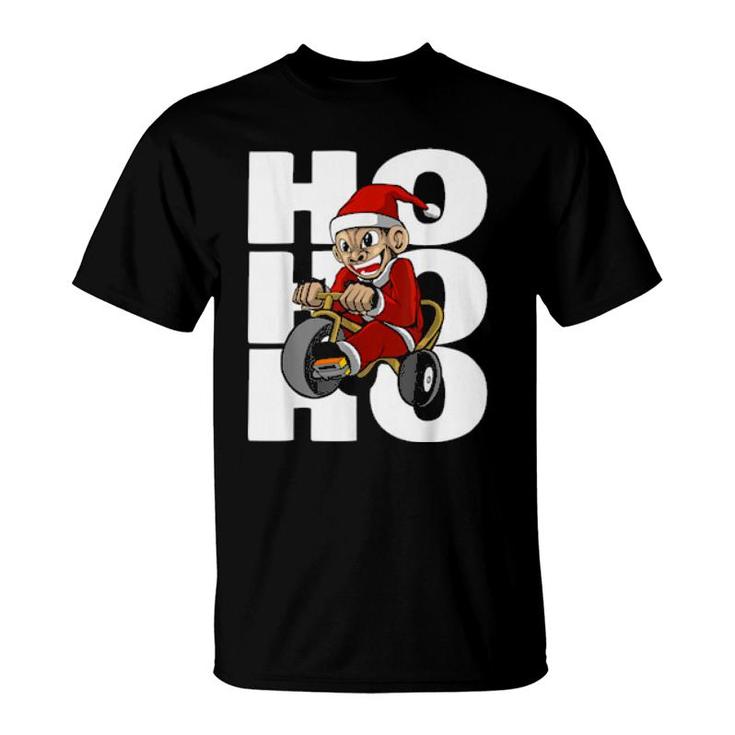 Weihnachten Santa Claus Dreirad Ho Ho Ho  T-Shirt