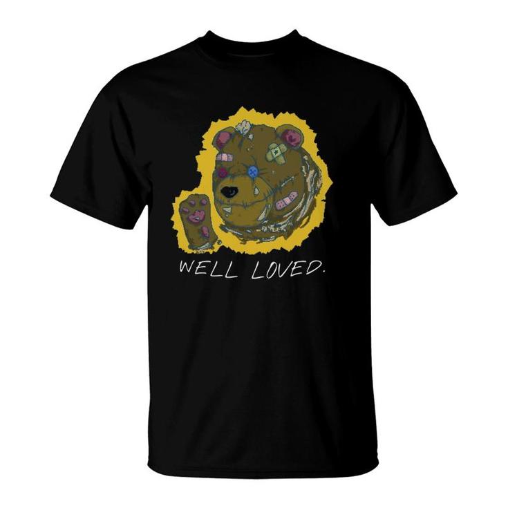 Well Loved Teddy Bear  Pixel Art T-Shirt