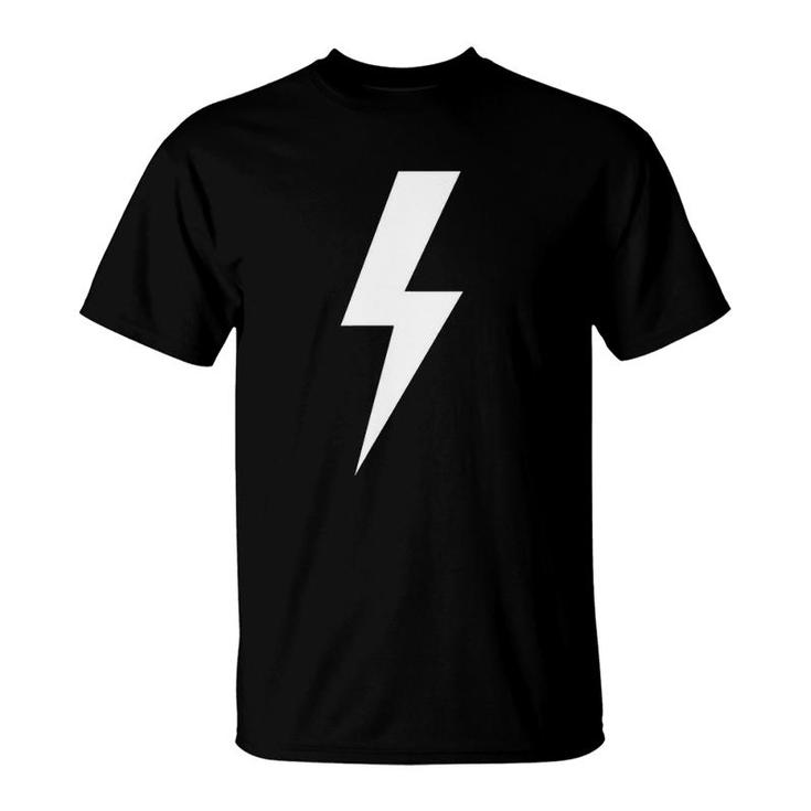 White Lightning Bolt Doesn't Strike Twice T-Shirt