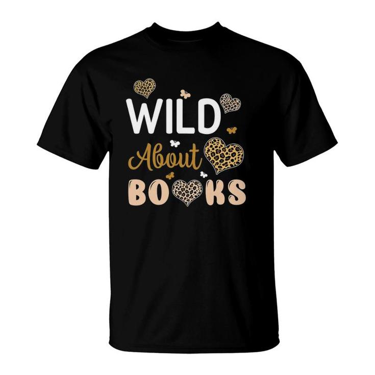 Wild About Books Leopard I Love Reading Book Lover T-Shirt