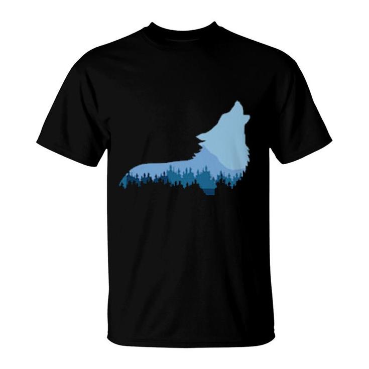 Wolf Double Exposure T-Shirt