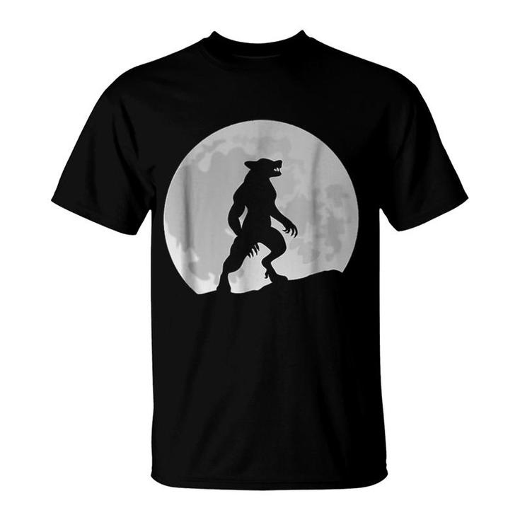Wolf Man And Moon T-Shirt