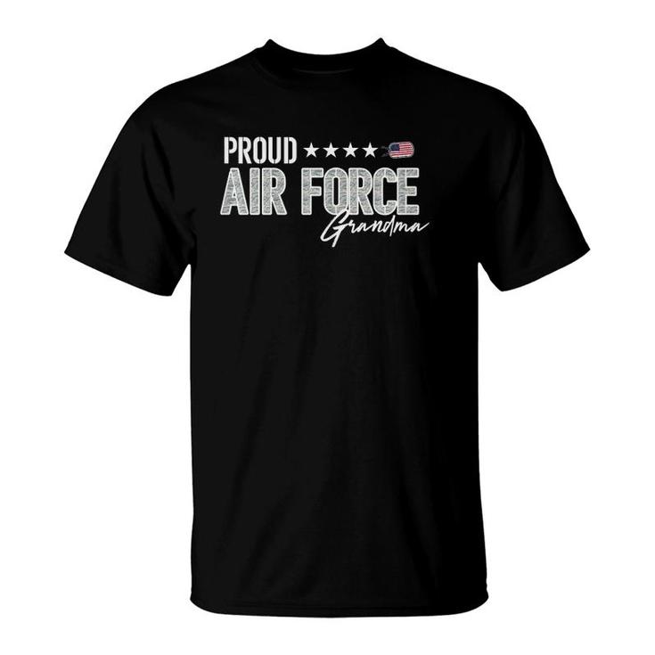 Womens Abu Proud Air Force Grandma For Grandmothers Of Airmen T-Shirt