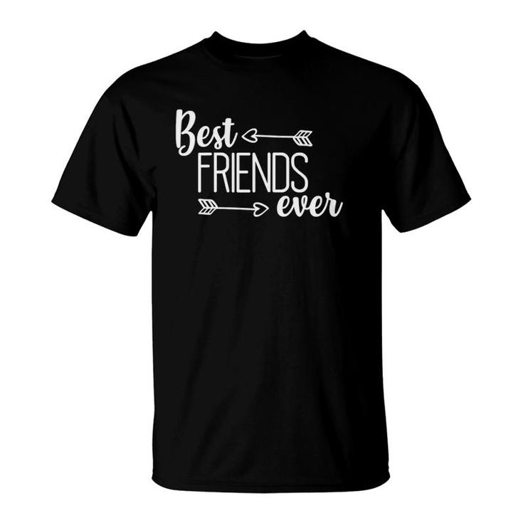 Womens Best Friends Ever White Text T-Shirt