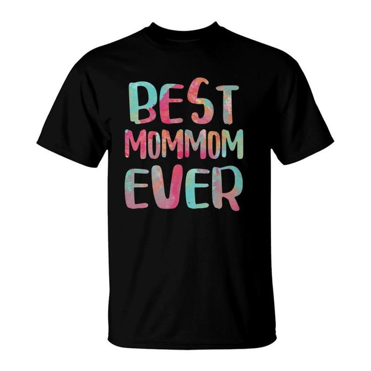 Womens Best Mommom Ever Grandma V-Neck T-Shirt