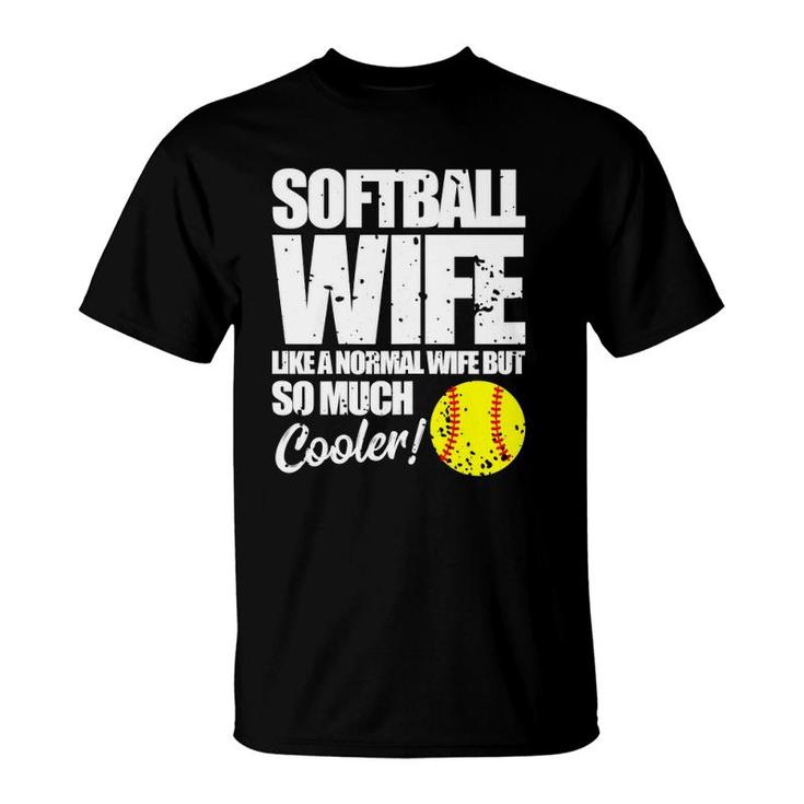 Womens Fastpitch Softball Funny Mom T-Shirt