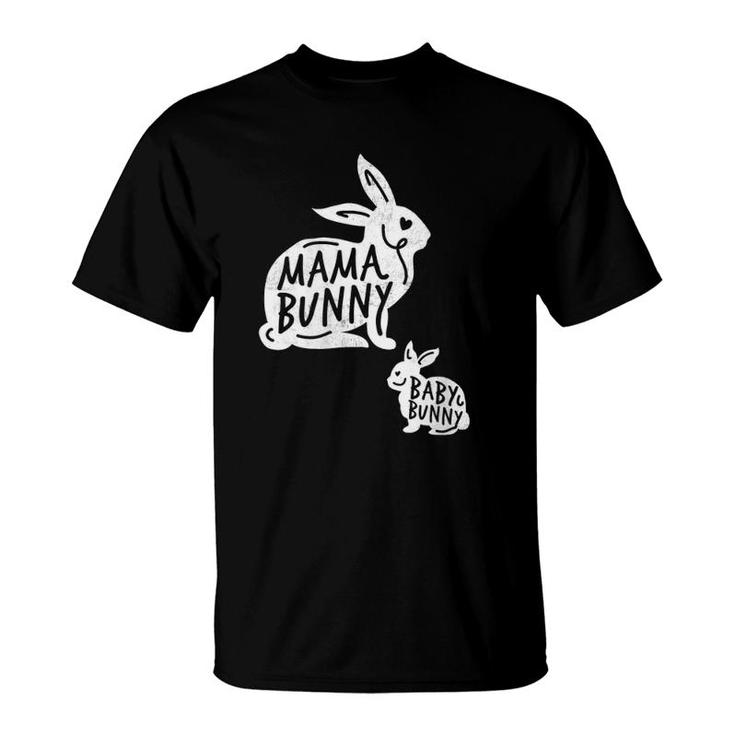 Womens Funny Mama Bunny Baby Bunny Gift Idea Fun Gift Design T-Shirt
