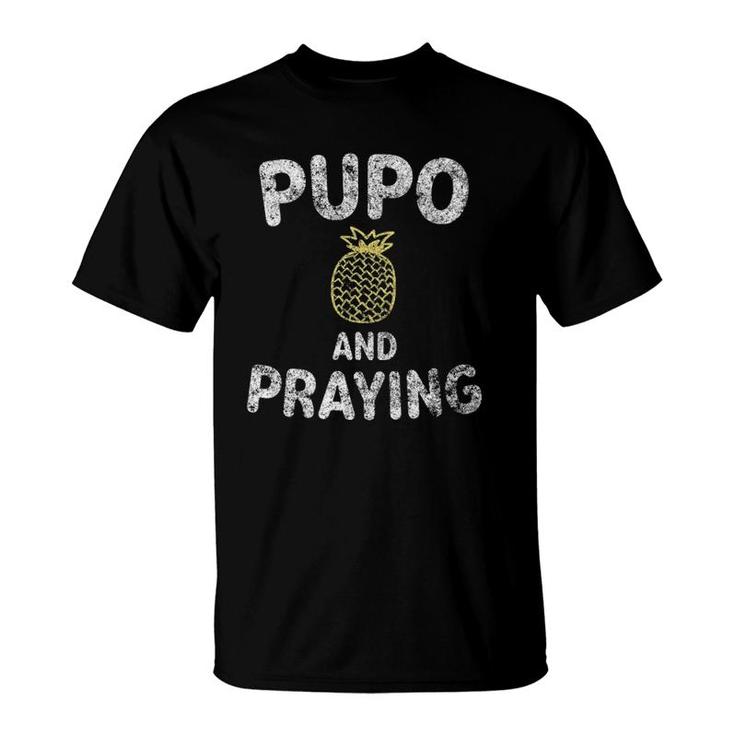 Womens Ivf Pineapple  For Embryo Transfer Pupo And Praying  T-Shirt