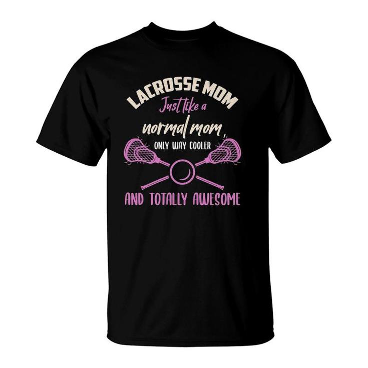 Womens Lacrosse Mom  Funny Saying Lacrosse Mother T-Shirt