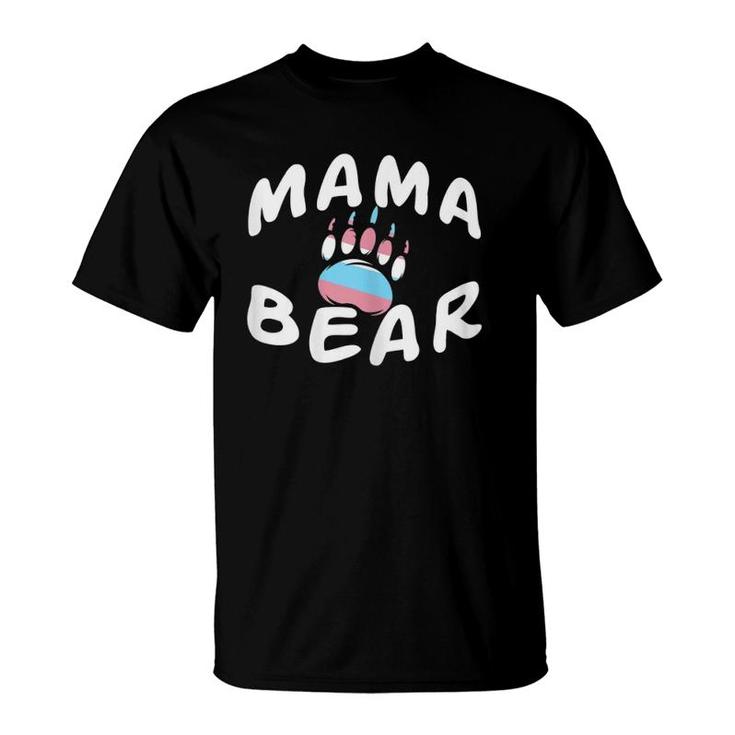 Womens Mama Bear Lgbtq Trans Cute Transgender Gifts T-Shirt