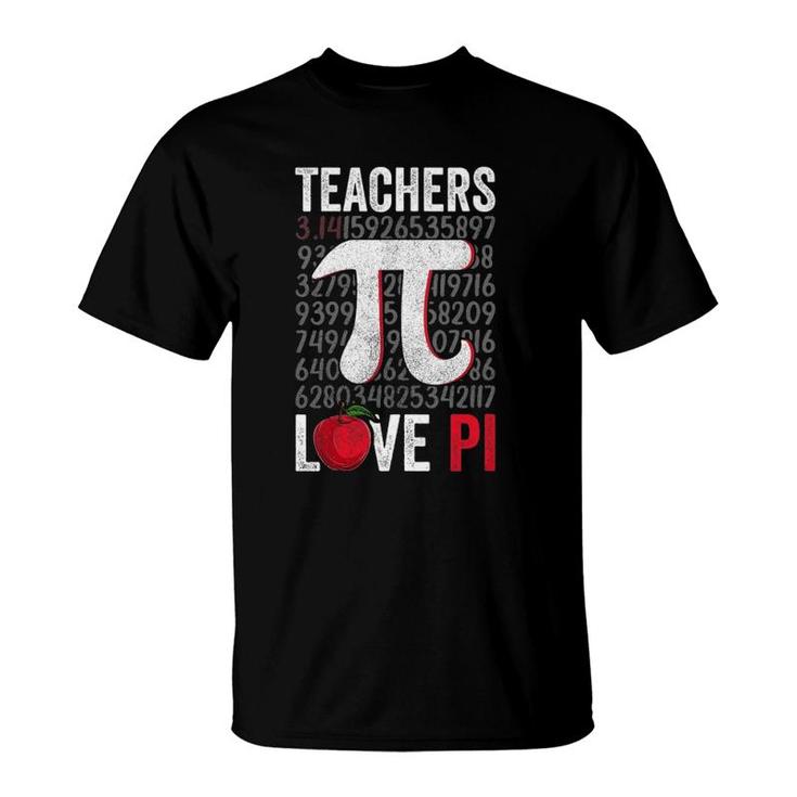 Pi Day Shirt Teachers Love Pi Math Geek Gift Womens Mens