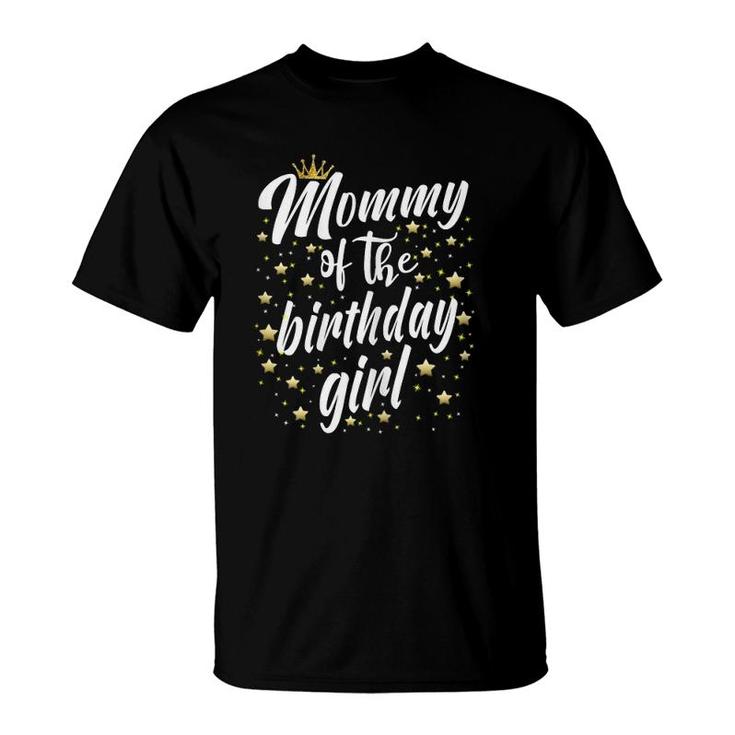 Womens Mom Birthday Party Outfit Mother Mommy Of The Birthday Girl T-Shirt