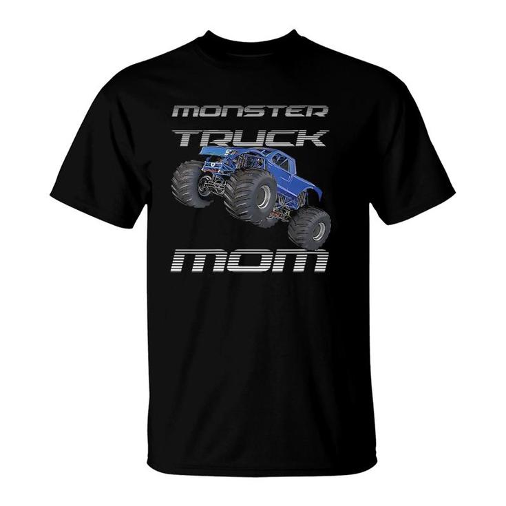 Womens Monster Truck Momfor Mothers V-Neck T-Shirt
