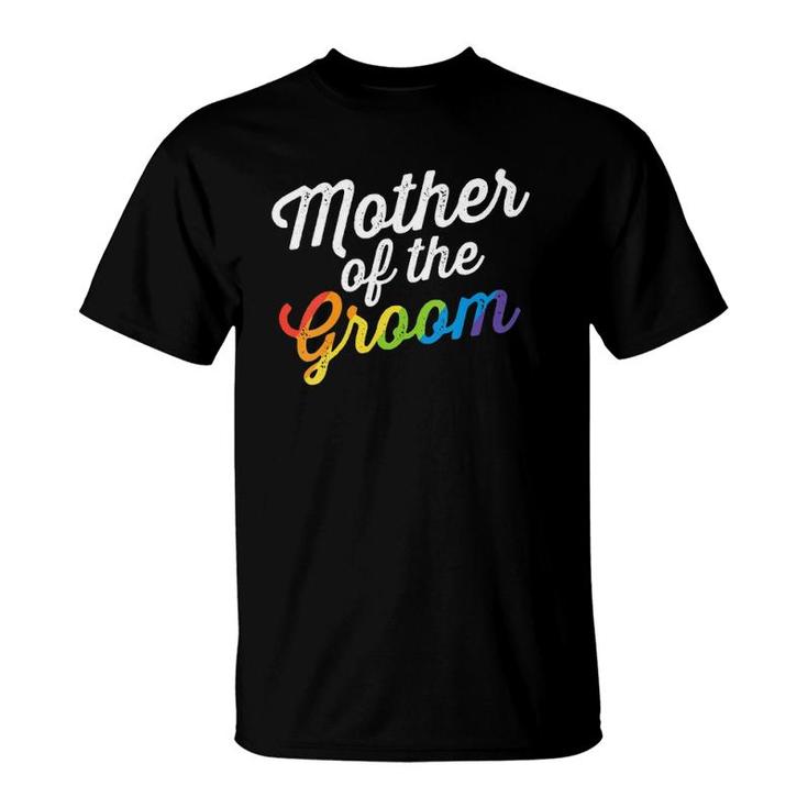 Womens Mother Of The Groom Gay Lesbian Wedding Lgbt Same Sex V-Neck T-Shirt