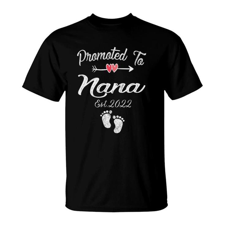 Womens Promoted To Auntie Nana First Time Mother's Day New Mom To Be T-Shirt