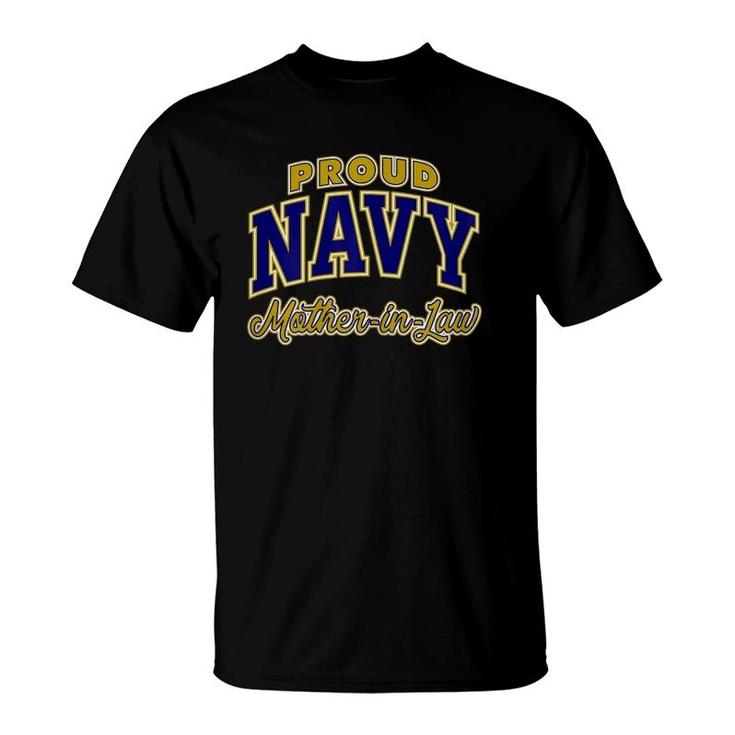 Womens Proud Navy Mother-In-Law T-Shirt