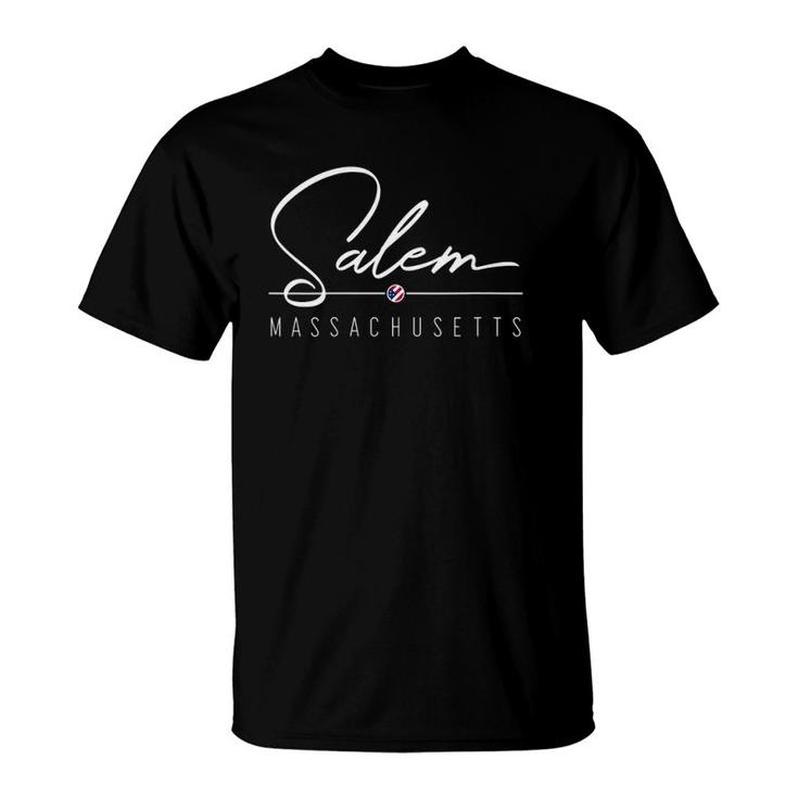 Womens Salem Ma Salem Massachusetts V Neck T-Shirt