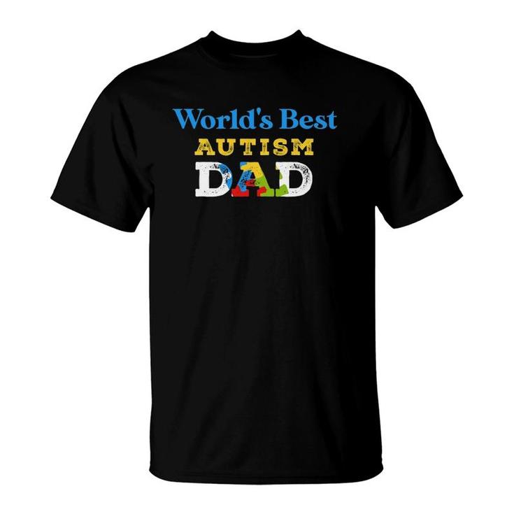 World's Best Autism Dad Cool Dad Autism T-Shirt