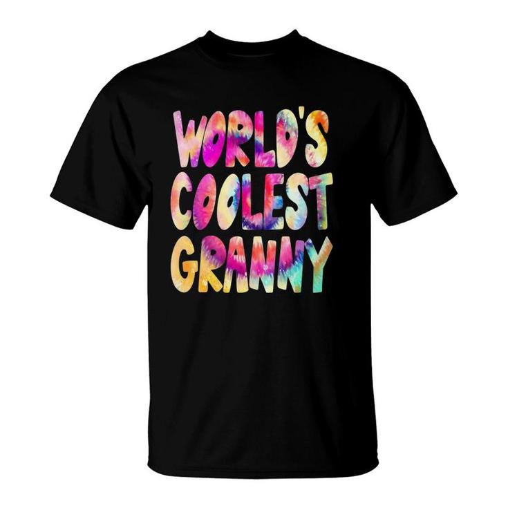 World's Coolest Granny - Cool Tie Dye Grandma T-Shirt