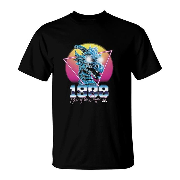 Year Of The Dragon Chinese Zodiac Synthwave Style T-Shirt