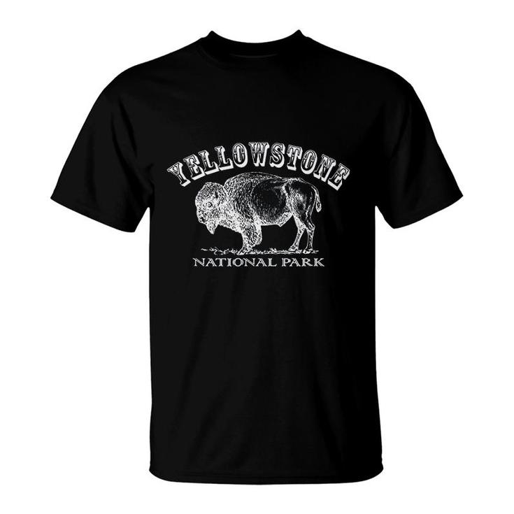 Yellowstone National Park Wyoming  Buffalo T-Shirt