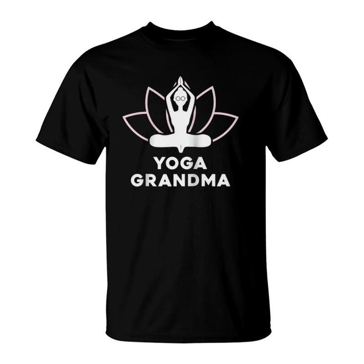 Yoga Grandma Meditation Grandmother Gif T-Shirt