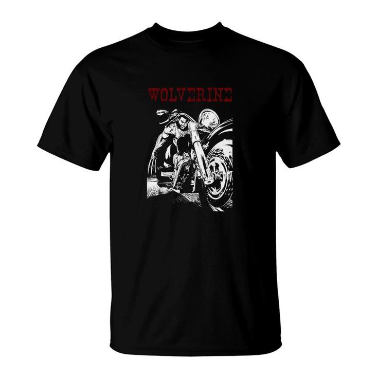 Young Biker Logan Motorcycle T-Shirt