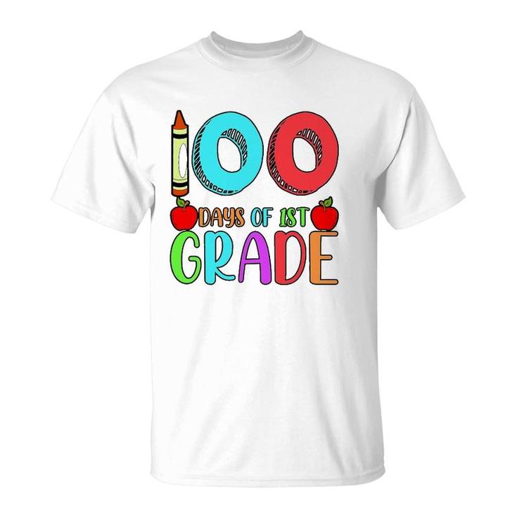100 Days Of 1St Grade Happy 100Th Day Of School T-Shirt