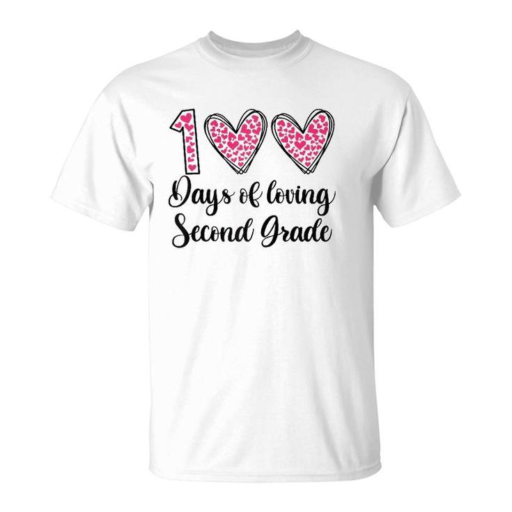 100 Days Of Loving 2Nd Second Grade 100Th Day Of School Raglan Baseball Tee T-Shirt