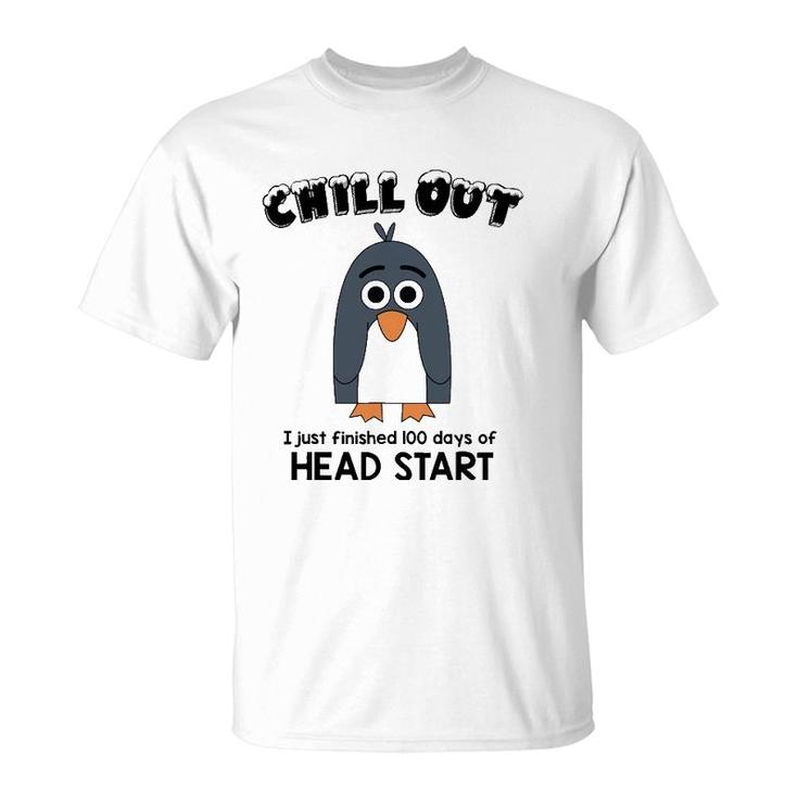 100Th Day School Head Start Teacher 100 Days Penguin T-Shirt