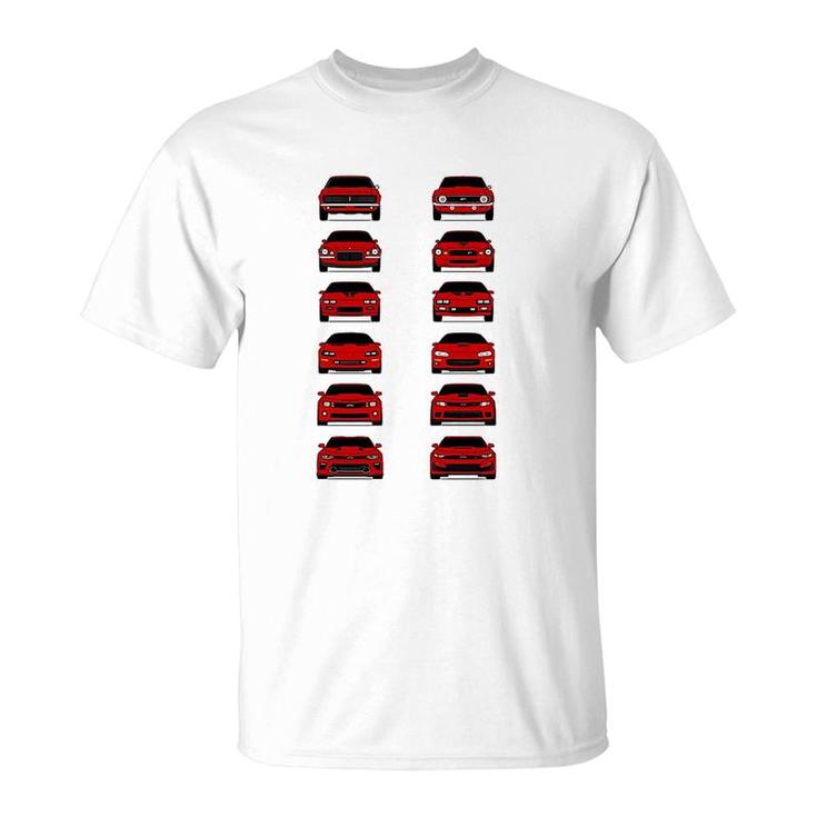 12 Red Cars Lovers T-Shirt