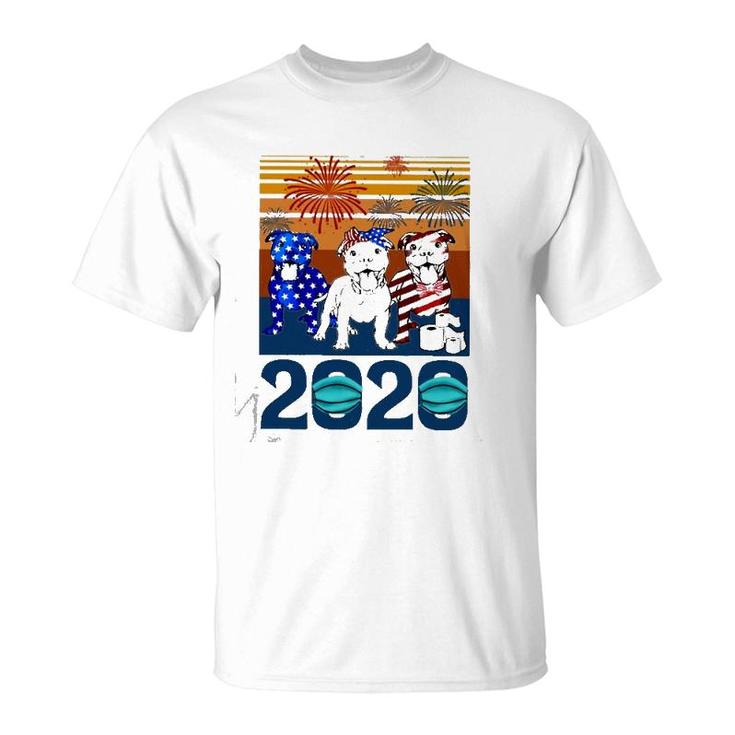 2020 Colorful Pitbull Vintage Version T-Shirt