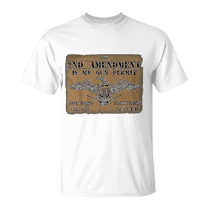 2nd Amendment Permit American Eagle T-Shirt