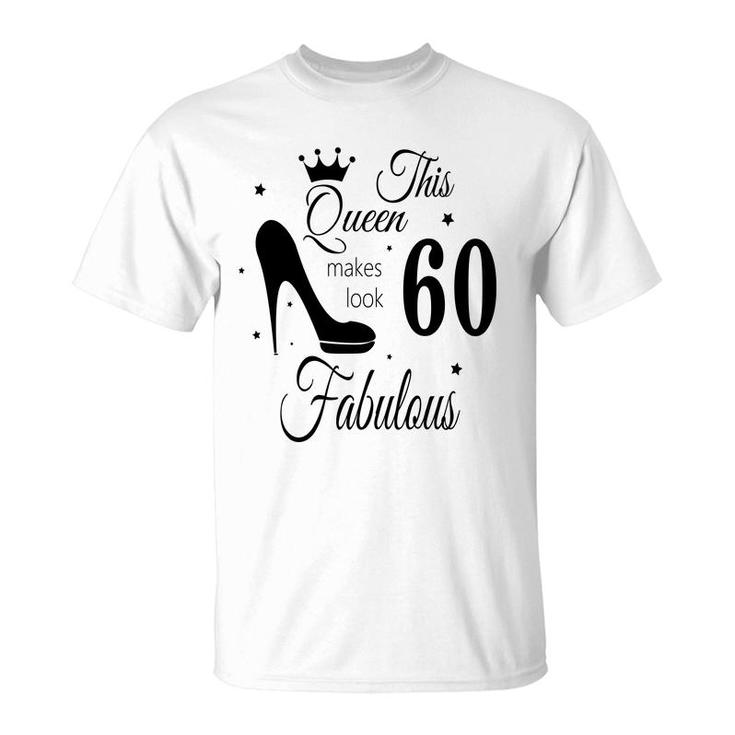 60 All Black High Heels 60Th Birthday T-Shirt