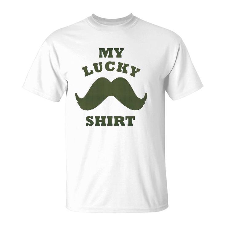 A Hipsters Funny Mens Grooming My Lucky Mustache T-Shirt