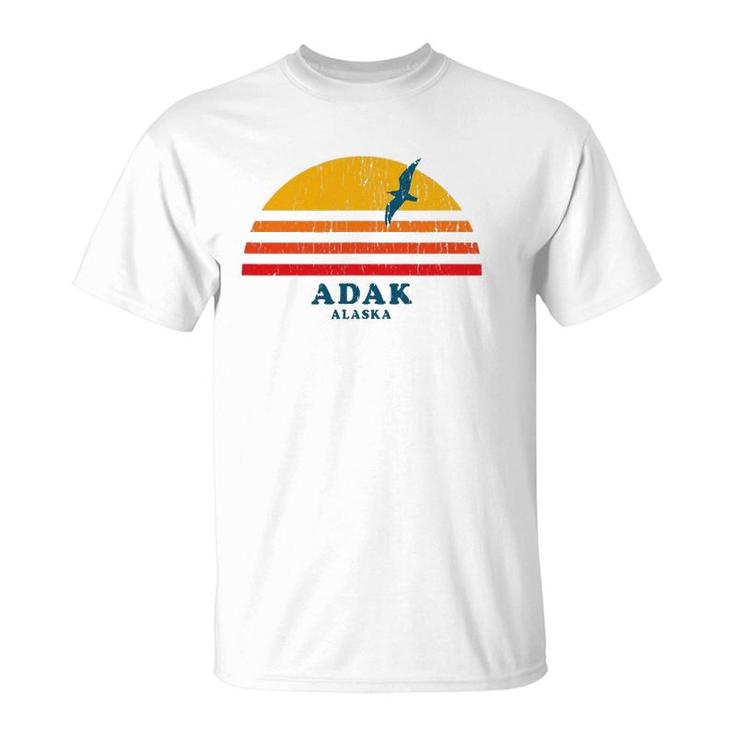 Adak Alaska Ak Vintage Casual Graphic 70S Tee T-Shirt